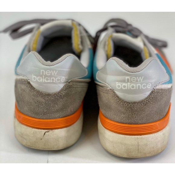 New Balance All Coast Shoe's Men's Sneakers AM574PGO (Grey/Orange), size 10.5 - Picture 9 of 12